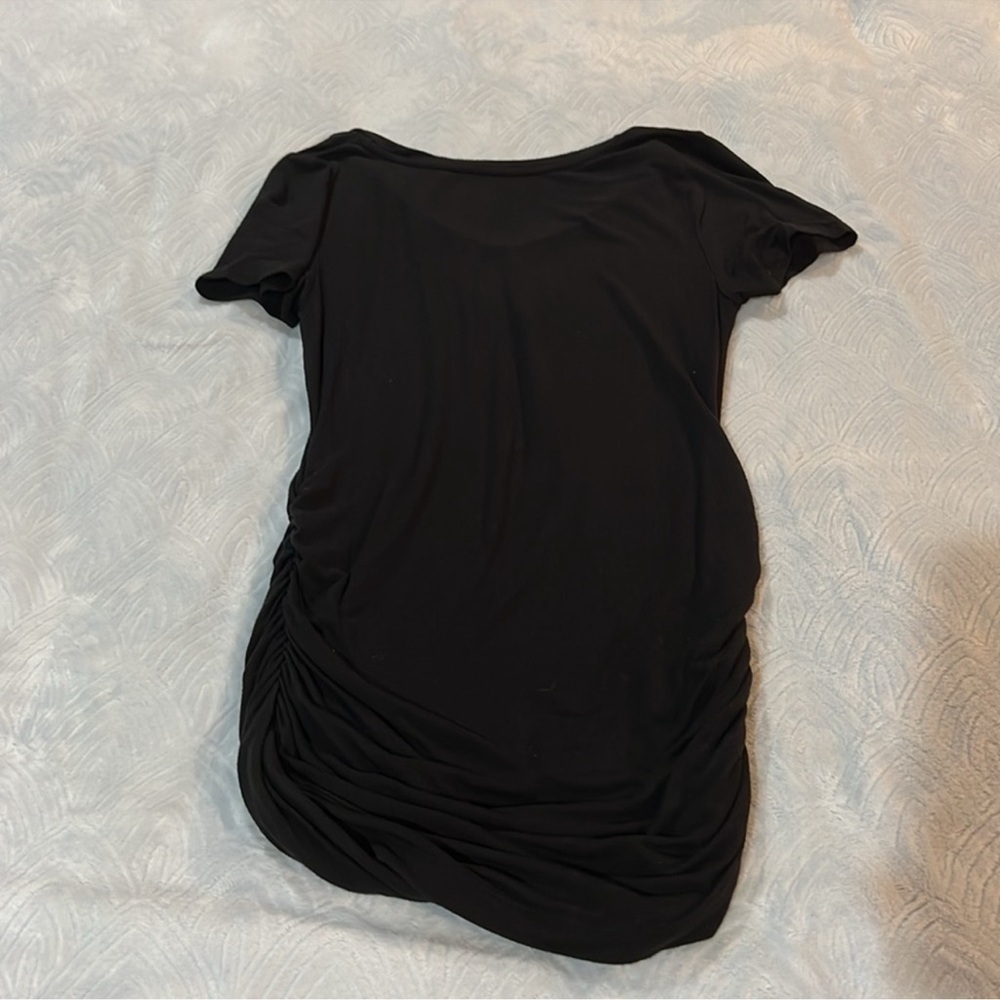 MATERNITY Size Small: A Pea in the Pod Black & Light Pink Short Sleeve Tees Lot - Picture 9 of 9